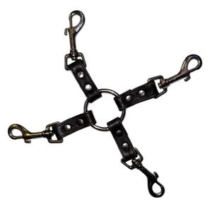 Four Point Genuine Leather O-Ring Multi-clip Accessory